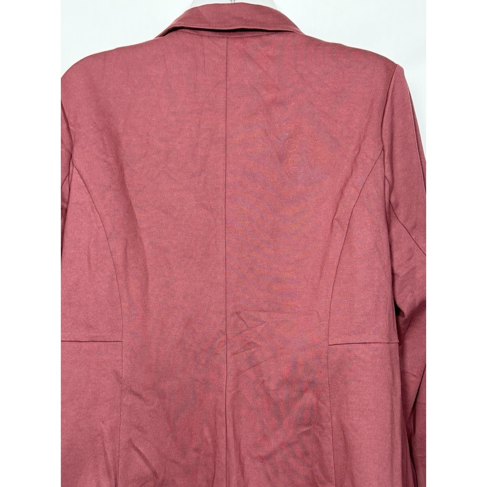 Torrid Studio Luxe Ponte Blazer 1X Red Stretch Tailored Career Jacket - Picture 10 of 13